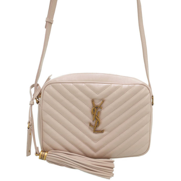 Saint Laurent Paris Lou Camera Bag Shoulder Bag Beige Black - Picture 1 of 9